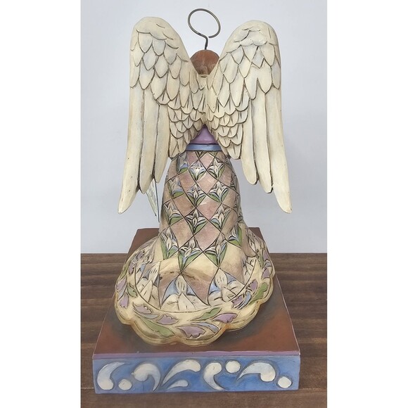 Jim Shore Heartwood Creek Hand Painted He’s Always listening Praying Angel 7.5" - Picture 3 of 13